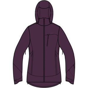 Dámská voděodolná bunda viking trek pro 2.0 fialová xs