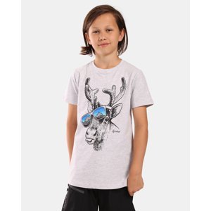 Chlapecké bavlněné tričko kilpi salo-jb bílá 110-116