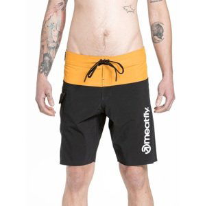 Pánské plavky meatfly mitch boardshorts 21" žlutá/černá l