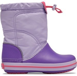 Dětské boty crocs crocband lodgepoint boot k fialová 24-25