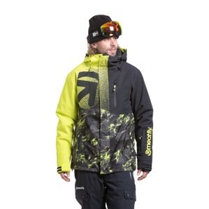 Pánská snb & ski bunda meatfly shader limetková/černá xs