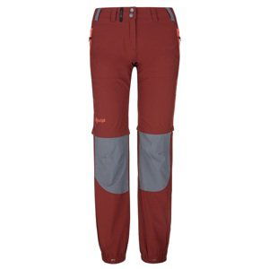 Dámské technické outdoorové kalhoty kilpi hosio-w tmavě červená 46