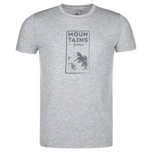 Pánské outdoorové tričko kilpi garove-m světle šedá s