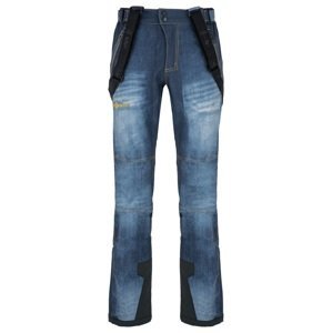 Pánské softshellové lyžařské kalhoty kilpi jeanso-m tmavě modrá xs