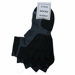 Unisex ponožky bushman short set 2,5 černá 36-38