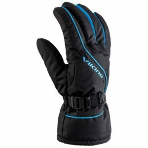 Pánské lyžařské rukavice viking devon černá/modrá 10