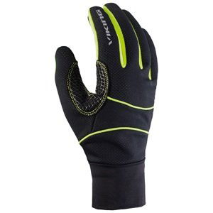 Unisex funkční zimní rukavice viking lahti černá/žlutá 7