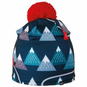 Dětská sportovní zimní čepice viking pixi tmavě modrá/červená uni