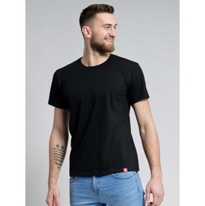 Pánské bavlněné triko cityzen s kulatým výstřihem černá 3xl