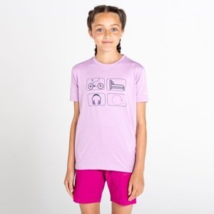 Dětské funkční tričko dare2b rightful světle růžová 122_128