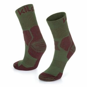 Unisex běžecké ponožky kilpi ultra-u khaki 35