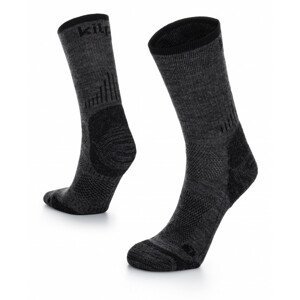 Unisex outdoorové ponožky kilpi mirin-u s merino vlnou černá 35