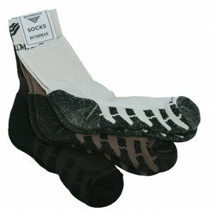 Unisex ponožky bushmanpromo set trek 3 béžová/hnědá 36-38