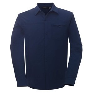 Pánská outdoorová košile s dlouhým rukávem 2117 igelfors tmavě modrá m