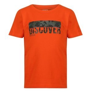 Dětské bavlněné tričko regatta bosley v oranžová 110_116