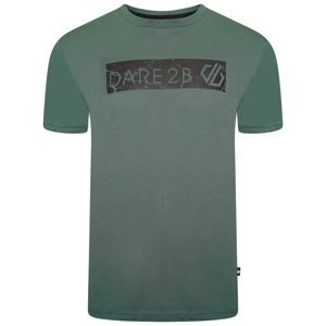 Pánské bavlněné tričko dare2b dispersed zelená xl