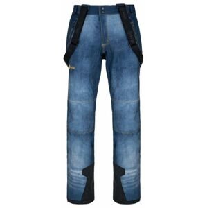 Pánské softshellové lyžařské kalhoty kilpi jeanso-m tmavě modrá 3xl