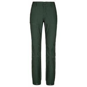 Dámské outdoorové kalhoty kilpi jasper-w tmavě zelená 34