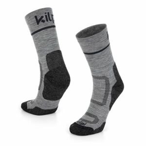 Sportovní vysoké merino ponožky kilpi steyr-u tmavě šedá 35