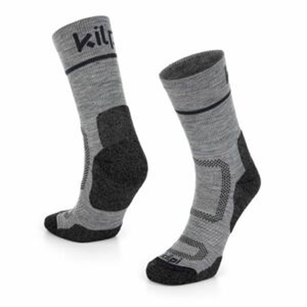 Sportovní vysoké merino ponožky kilpi steyr-u tmavě šedá 39