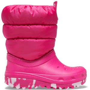 Dětské zimní boty crocs classic neo puff růžová 29-30