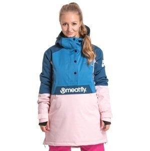 Dámská bunda meatfly snb & ski aiko premium modrá/růžová s