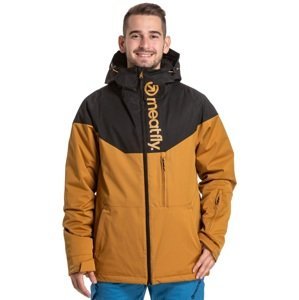 Pánská bunda meatfly snb & ski hoax premium černá/béžová m