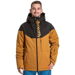 Pánská bunda meatfly snb & ski hoax premium černá/béžová xxl