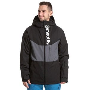 Pánská bunda meatfly snb & ski hoax premium černá/šedá l