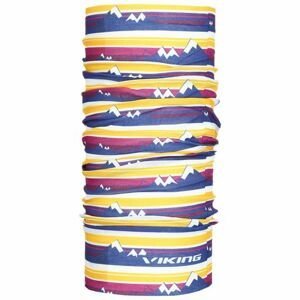Unisex multifunční šátek viking bandana žlutá/modrá