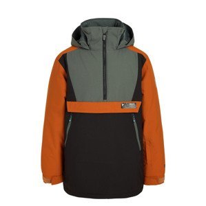 Chlapecká lyžařská bunda protest isaact zelená/oranžová 152