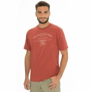 Pánské tričko bushman bobstock v cihlově červená xl