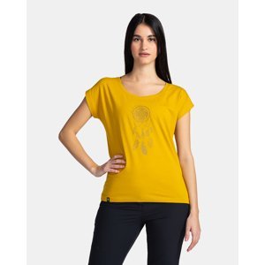 Dámské bavlněné triko kilpi roane-w žlutá 44
