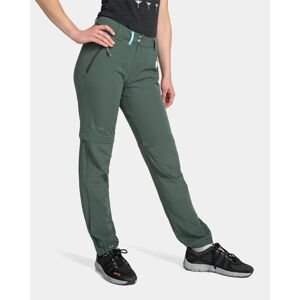 Dámské outdoorové kalhoty kilpi hosio-w tmavě zelená 48