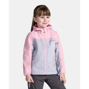 Dívčí softshellová bunda kilpi ravia-j světle růžová 110_116