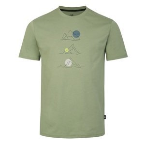 Pánské bavlněné tričko dare2b evidential zelená l