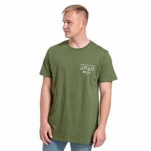 Pánské tričko meatfly elements zelená xl