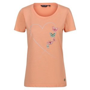 Dámské bavlněné tričko regatta filandra vii světle oranžová 34
