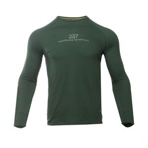 Pánské merino tričko s dlouhým rukávem 2117 luttra zelená m