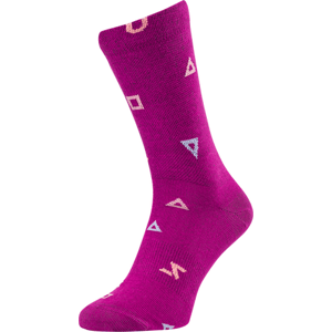 Unisex cyklo ponožky silvini dogana růžová/korálová 34-35