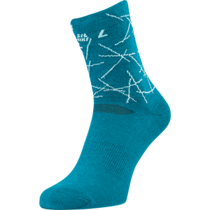 Unisex cyklo ponožky silvini aspra modrá/tyrkysová 42-44