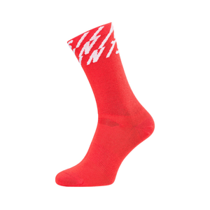 Unisex cyklo ponožky silvini oglio červená/bílá 45-47