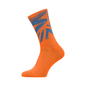 Unisex enduro ponožky silvini nereto oranžová/modrá 36-38