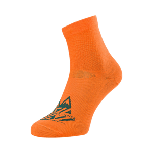 Unisex enduro ponožky silvini orino oranžová/modrá 36-38
