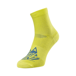 Unisex enduro ponožky silvini orino neonově žlutá/modrá 42-44