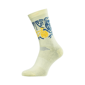 Unisex bikové ponožky silvini avella žlutá/modrá 39-41