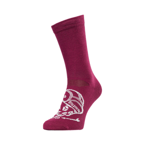 Unisex bikové ponožky silvini avella růžová/šedá 36-38