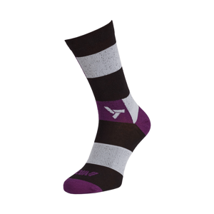 Unisex cyklo ponožky silvini bardiga černá/fialová 42-44