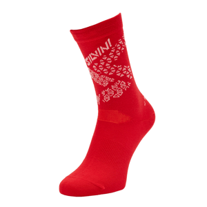 Unisex cyklo ponožky silvini bardiga červená 42-44
