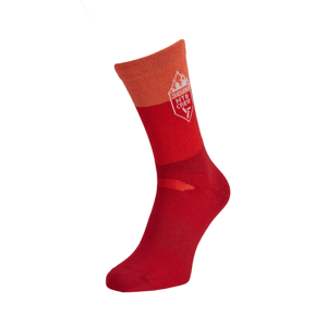 Unisex cyklo ponožky silvini ferugi červená 36-38